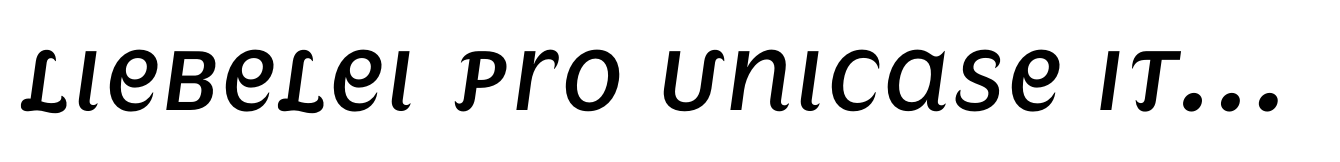 Liebelei Pro Unicase Italic